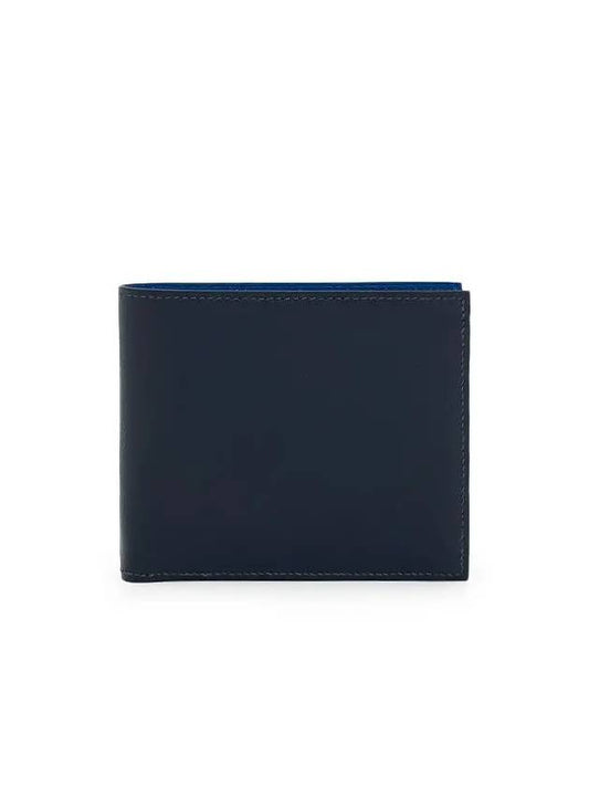 MC2 Half Wallet Blue Nuit France B Engraving 4HL0106 - HERMES - BALAAN 1