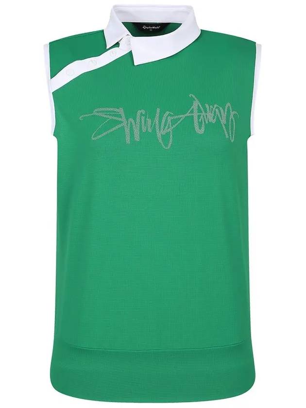 color combination collar sleeveless t-shirt TWTYM6162 804 - TAYLORMADE - BALAAN 7