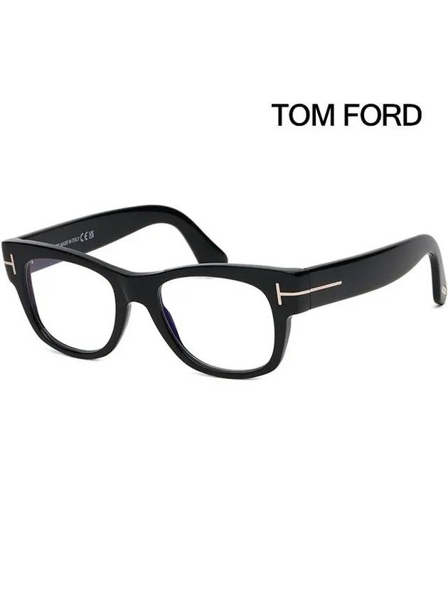 Blue light blocking glasses frame TF5040B 001 thick horn rim men's fashion eye protection - TOM FORD - BALAAN 1