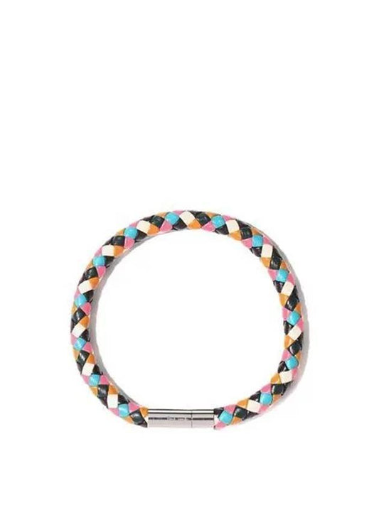 Woven Leather Bracelet Multicolor - PAUL SMITH - BALAAN.
