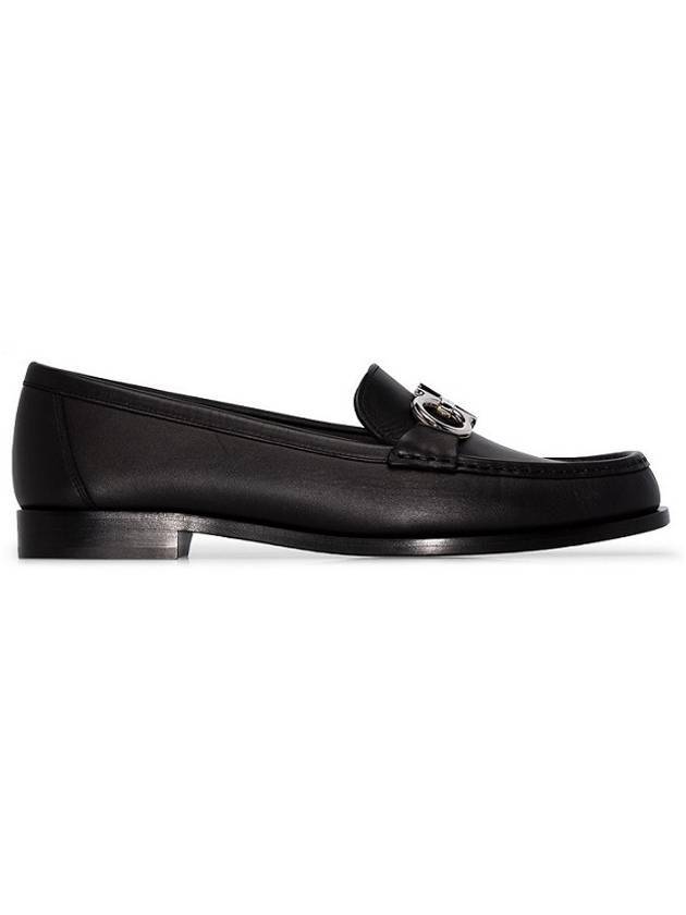 Women's Rolo Gancini Loafers Black - SALVATORE FERRAGAMO - BALAAN 1