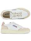 Medalist Leather Suede Low Top Sneakers White Pink - AUTRY - BALAAN 3