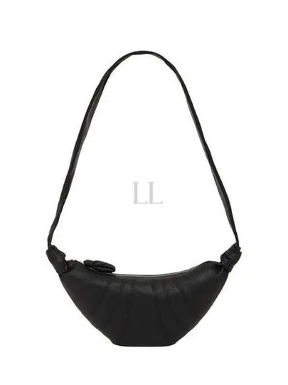 Croissant Small Nappa Leather Cross Bag Black - LEMAIRE - BALAAN 2