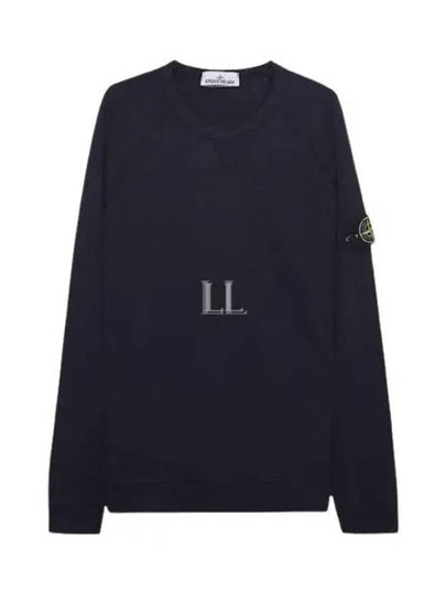 OLD Treatment Wappen Patch Crew Neck Sweatshirt Navy - STONE ISLAND - BALAAN 2