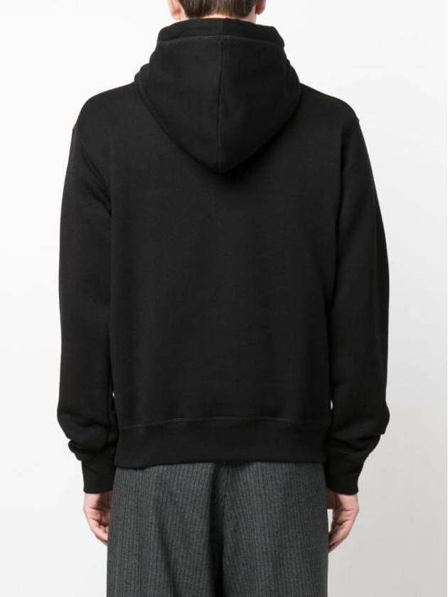 Rhinestone Embellished Cotton Hoodie Black - DSQUARED2 - BALAAN 5