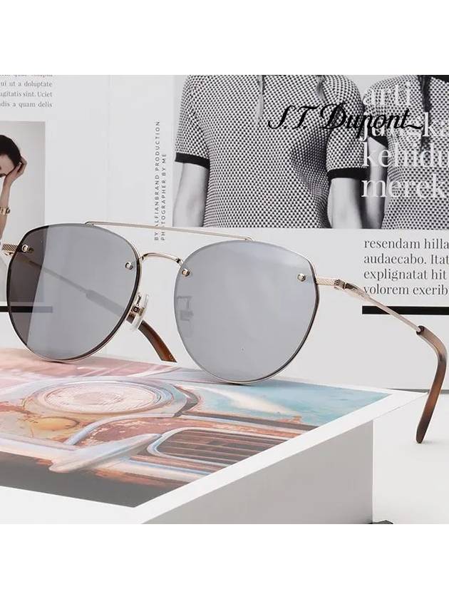 Sunglasses DP6638 2 Two Bridge Mirror - S.T. DUPONT - BALAAN 3