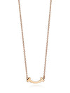 Smile Pendant Micro Necklace Rose Gold - TIFFANY & CO. - BALAAN 1