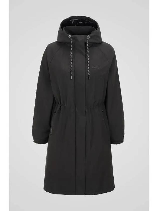 Caro W Long Black Women s Wind Jacket - DUVETICA - BALAAN 1