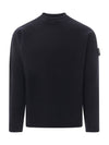 Ghost Piece Crew Neck Wool Knit Top Navy - STONE ISLAND - BALAAN 2