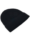 Logo Metropolis Wool Beanie Black - CP COMPANY - BALAAN 5