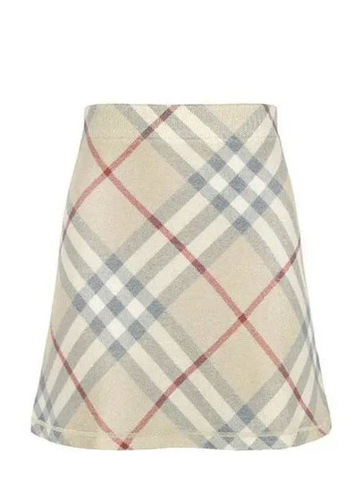 Kids Check Skirt Beige - BURBERRY - BALAAN 2