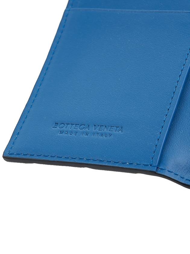 Intrecciato Card Wallet Blue Ardoise - BOTTEGA VENETA - BALAAN 10