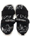 Kids Logo Velcro Sandals Black K59032 09B - KENZO - BALAAN 4