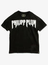 Men s Short Sleeve T Shirt Black MTK3007 PJY002N 0201 H 1 - PHILIPP PLEIN - BALAAN 1