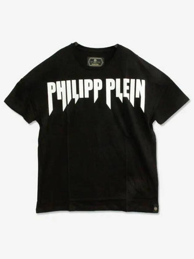 Men s Short Sleeve T Shirt Black MTK3007 PJY002N 0201 H 1 - PHILIPP PLEIN - BALAAN 1