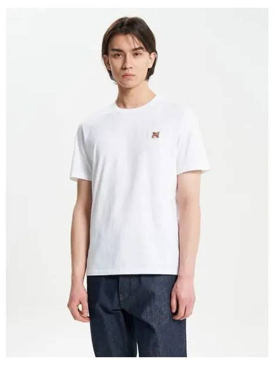 Men s Foxhead Patch Regular T Shirt White Domestic Product - MAISON KITSUNE - BALAAN 1