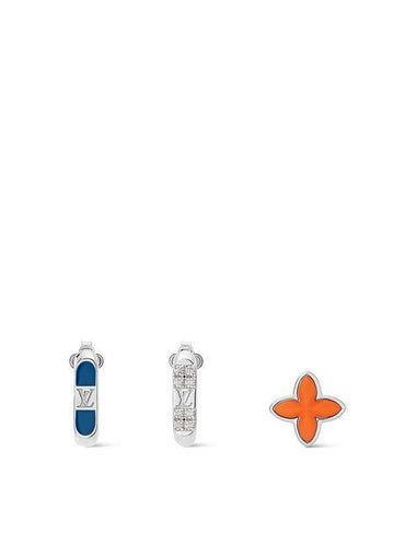 LV Bead Earrings Silver - LOUIS VUITTON - BALAAN 1