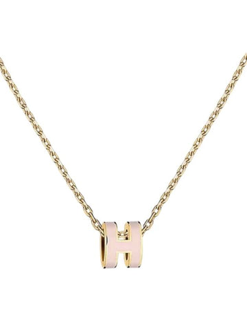 Mini Pop H Pendant Rose Gold Rose Dragee - HERMES - BALAAN 1