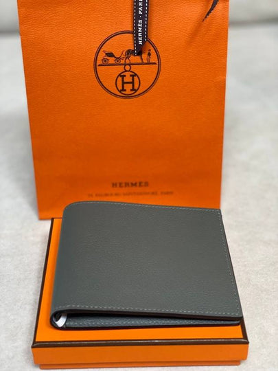 Citizen Twill Compact Card Wallet Gris Mayer - HERMES - BALAAN 2