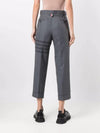 4-Bar Wool Crop Pants Grey - THOM BROWNE - BALAAN 5