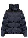 Detachable Sleeve Hooded Short Padding Navy - BURBERRY - BALAAN 2