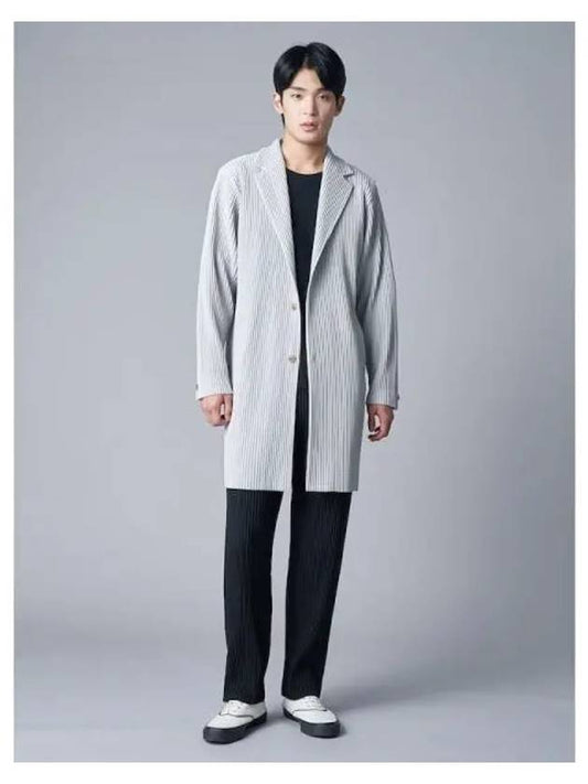 Basic long spring fall jacket light gray domestic product - ISSEY MIYAKE - BALAAN 1