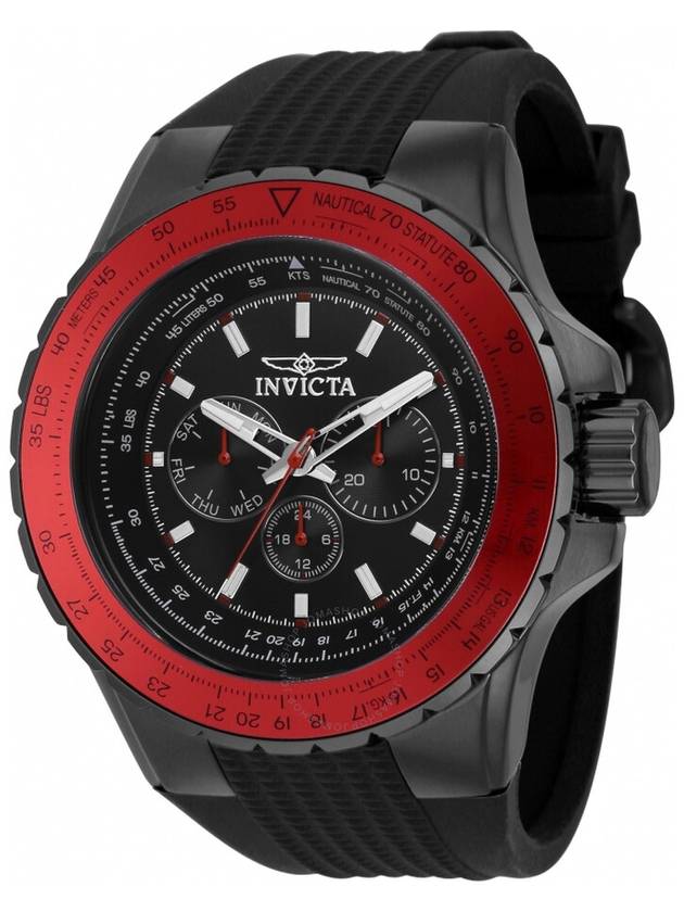 Invicta Aviator GMT Date Day Quartz Gunmetal Dial Men's Watch 39303 - INVICTA - BALAAN 1