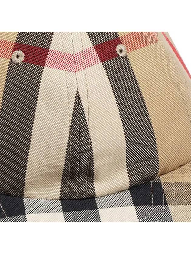 Reversible Vintage Check Cotton Ball Cap Archive Beige - BURBERRY - BALAAN 5