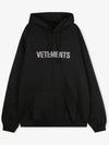 Women s Crystal Logo Black Hoodie UAH21TR633 1606 - VETEMENTS - BALAAN 2