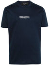 Cool Fit Short Sleeve T-Shirt Navy - DSQUARED2 - BALAAN 1