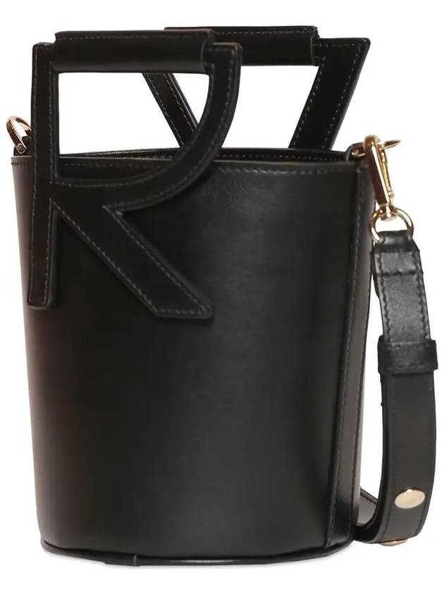 RV Handle Bucket Bag Black - ROGER VIVIER - BALAAN.