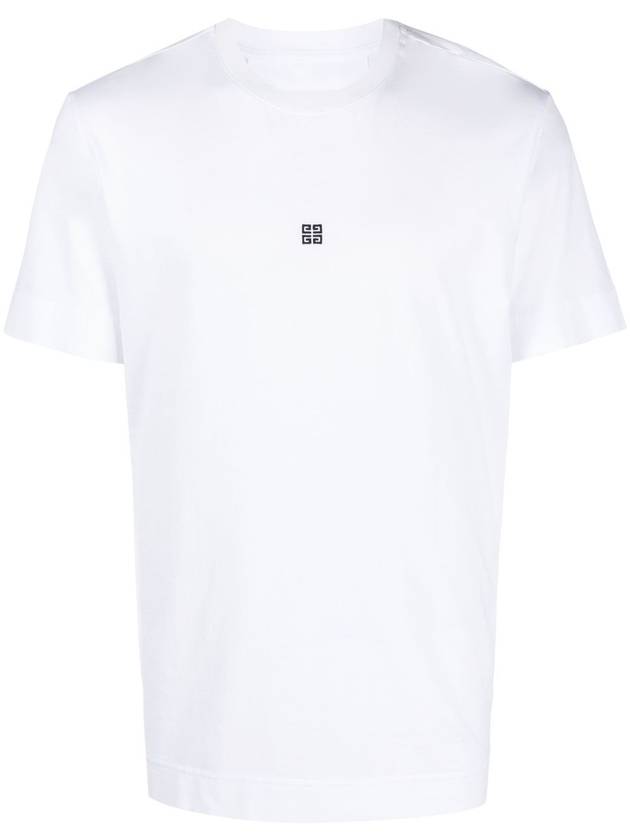 4G Logo Cotton Short Sleeve T-shirt White - GIVENCHY - BALAAN 2