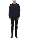 Diagonal Raised Fleece Sweatshirt Navy - CP COMPANY - BALAAN 4