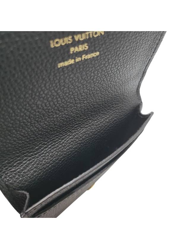 Monogram Embossed Leather Card Wallet Black - LOUIS VUITTON - BALAAN 10