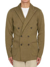 Men's Double Breasted Cardigan Brown - RVR LARDINI - BALAAN 1