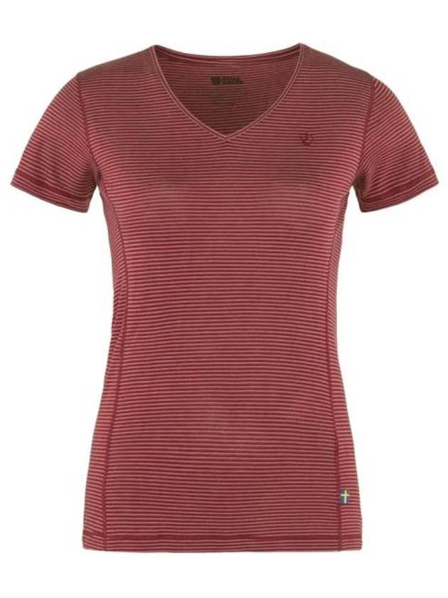 Women's Abisko Cool Short Sleeve T-Shirt Red - FJALL RAVEN - BALAAN 2