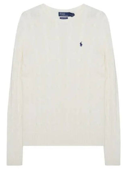 Pony logo embroidered cable knit - POLO RALPH LAUREN - BALAAN 1