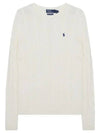 Pony logo embroidered cable knit women - POLO RALPH LAUREN - BALAAN 1