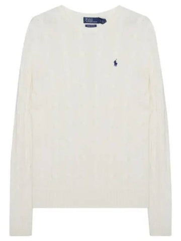 Pony logo embroidered cable knit women - POLO RALPH LAUREN - BALAAN 1