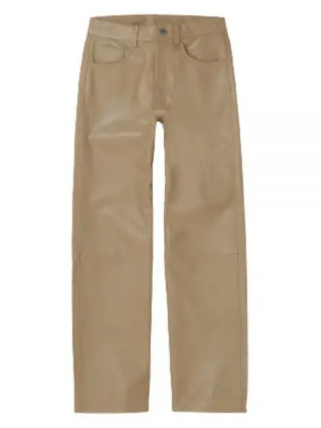 6019 PANTS KHAKI loose leather - SUNFLOWER - BALAAN 1