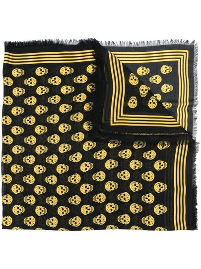 Skull print scarf - ALEXANDER MCQUEEN - BALAAN 2