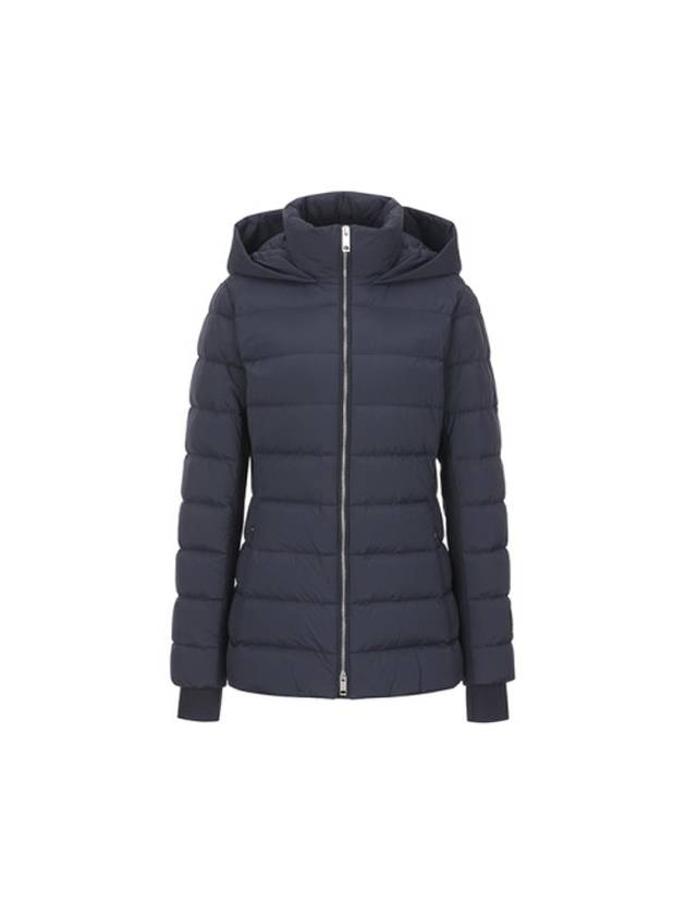 New Bridge Short Goose Down Jacket Navy - BURBERRY - BALAAN 1