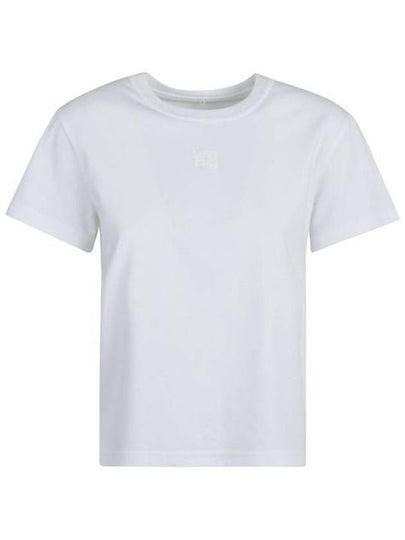 Logo Cotton Short Sleeve T-Shirt White - ALEXANDER WANG - BALAAN 2