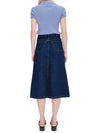 Redwood Rivet Flare Cut Denim A-Line Skirt Stonewashed Indigo - A.P.C. - BALAAN 4