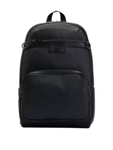 Green Nesh BACKPACK 50523511 001 Stack Logo Trim Grain Faux Leather - HUGO BOSS - BALAAN 1