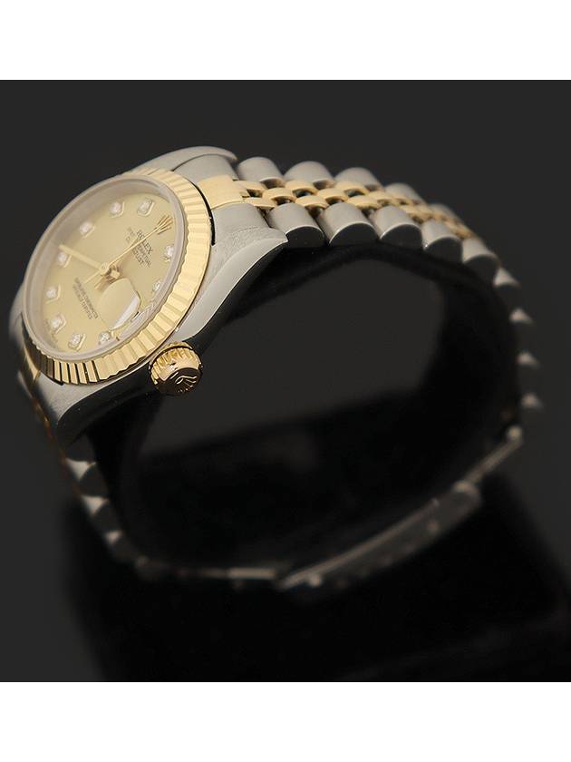 79173 26MM 18K Yellow Gold Steel Combi 10P Diamond Datejust Women s Watch - ROLEX - BALAAN 2