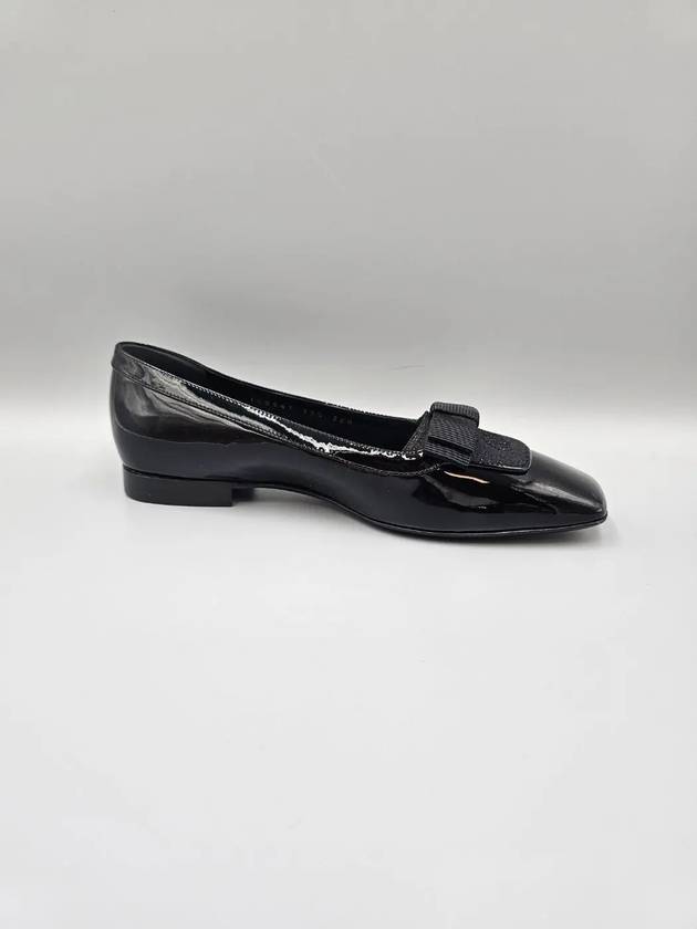 GG Canvas Patent Leather Ballet Flat Black - GUCCI - BALAAN 6