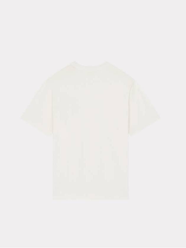 Draw Varsity Embroidered Cotton Short Sleeve T-shirt White - KENZO - BALAAN 3