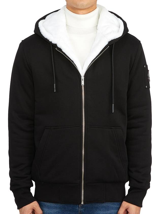 Classic Bunny Zip Up Hoodie White Lining Black - MOOSE KNUCKLES - BALAAN 3