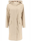 drawstring trench coat beige - BURBERRY - BALAAN.